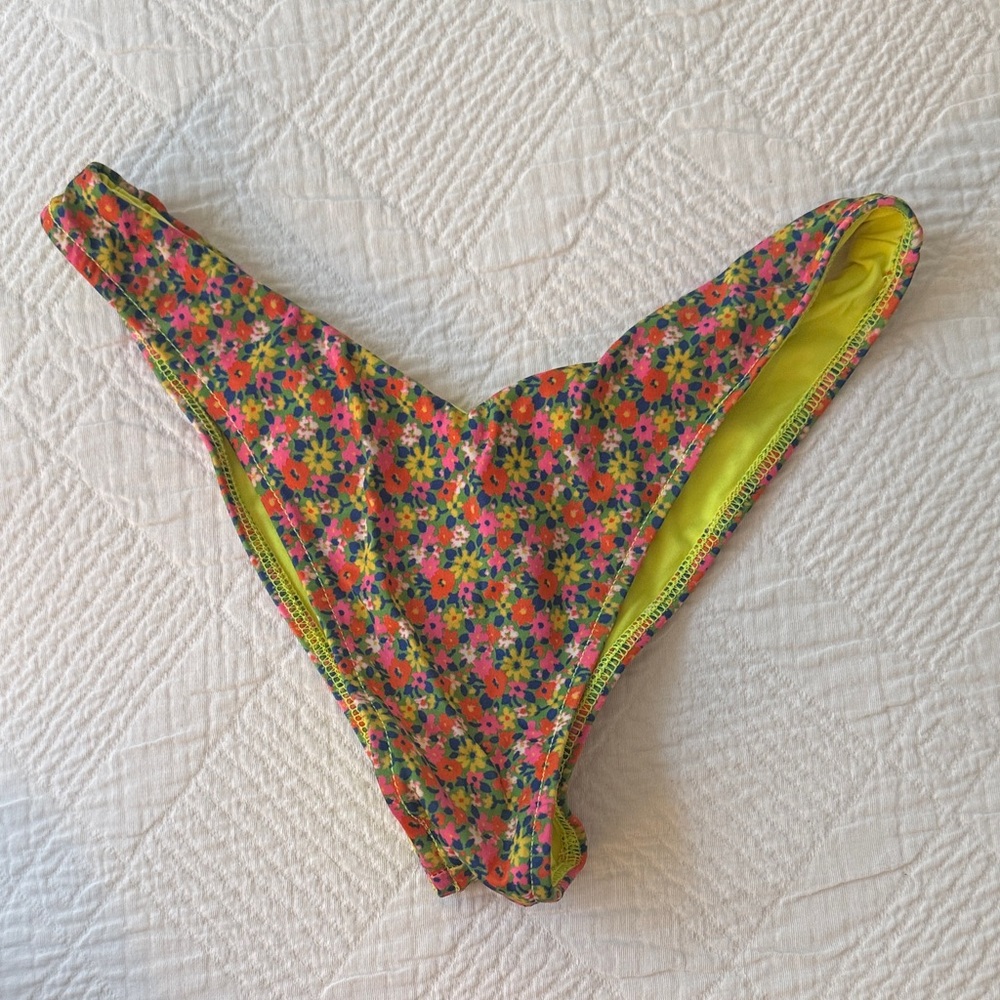 Frankie’s Bikinis Floral Bikini Bottom